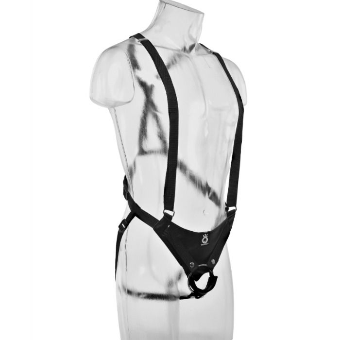 KING COCK - 28 CM HOHLES STRAP-ON-STRUMPFSYSTEM FLEISCH – Bild 5