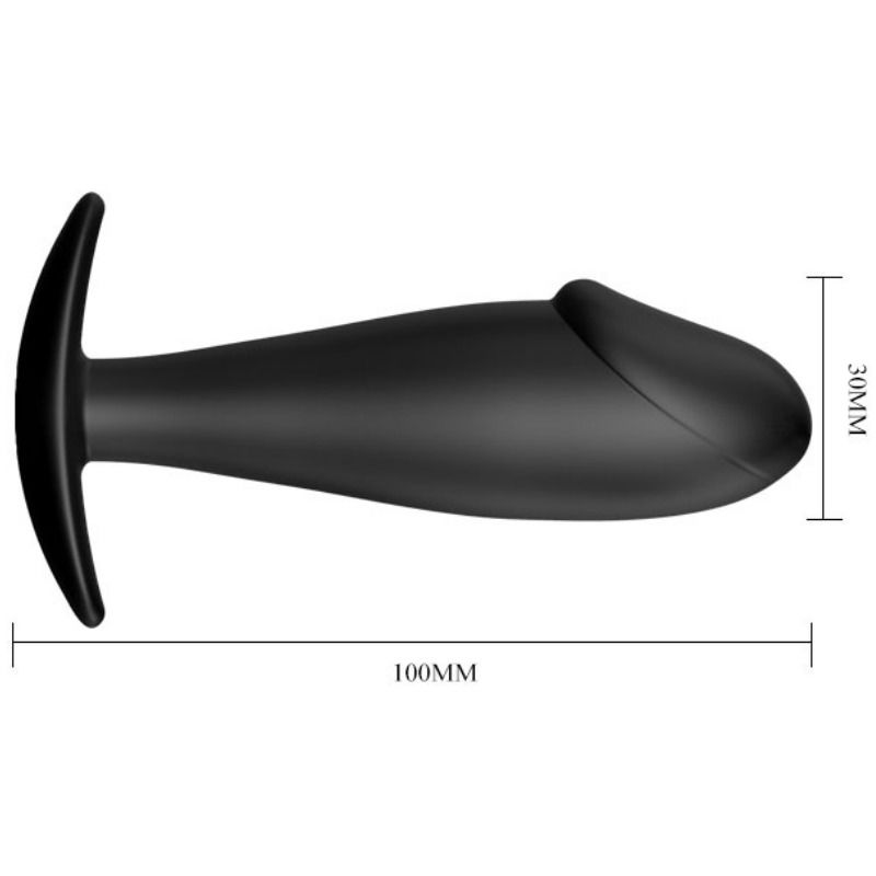PRETTY LOVE - ANAL PLUG SILIKON PENISFORM SCHWARZ – Bild 5