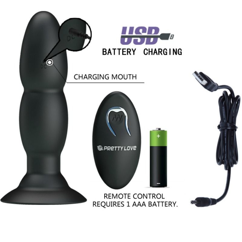 PRETTY LOVE - PLUG VIBRATOR UND ROTATION DURCH FERNBEDIENUNG – Bild 5
