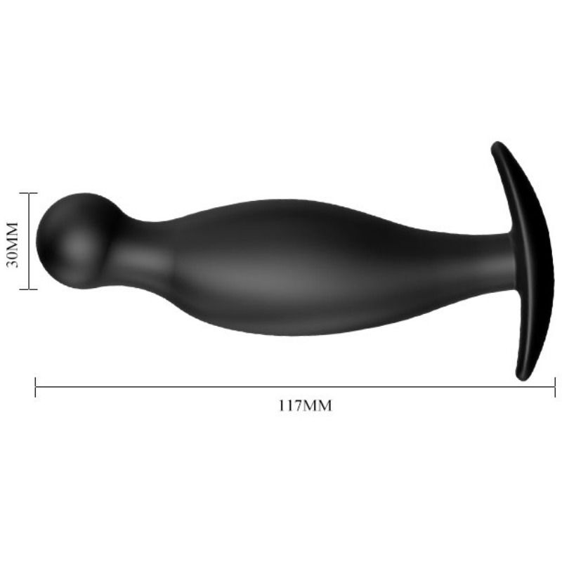 PRETTY LOVE - SILIKON ANALPLUG 11.7 CM SCHWARZ – Bild 4