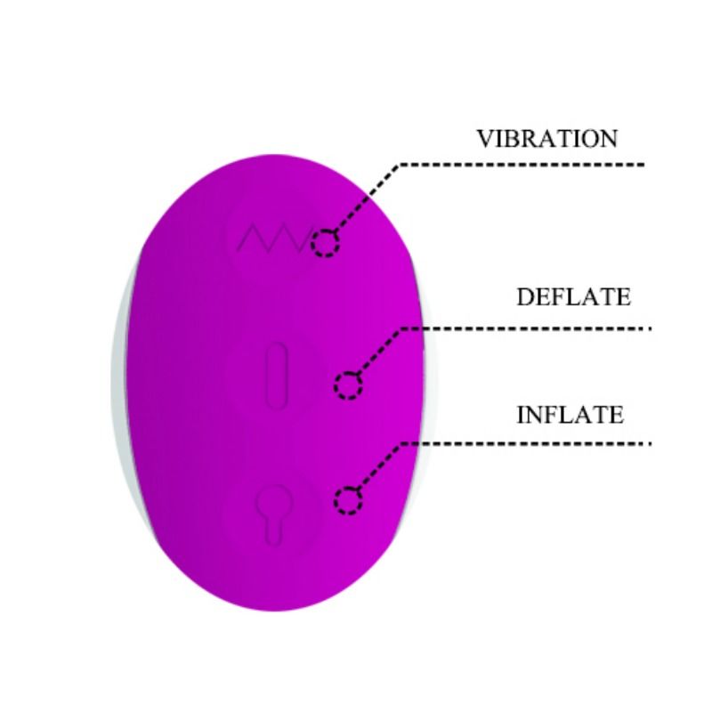 PRETTY LOVE - DEMPSEY WIEDERAUFLADBARER AUFBLASBARER VIBRATOR – Bild 5