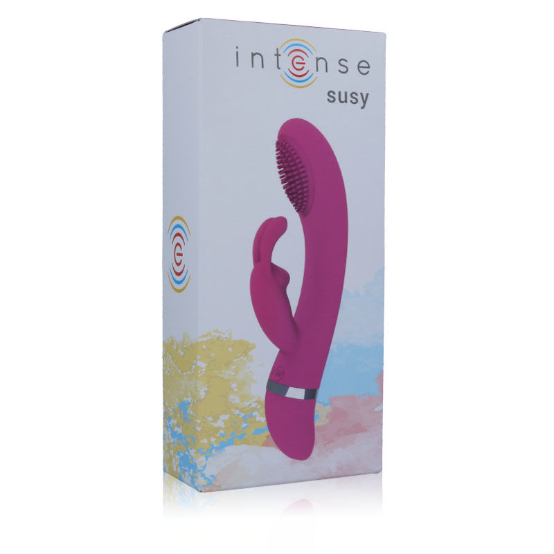 INTENSE - SUSY OSZILLIERENDER VIBRATOR AUS SILIKON KANINCHEN ROSA
