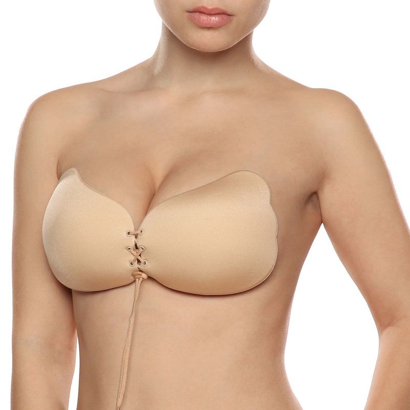 BYE-BRA - LACE-IT ENHANCEMENT PUSH-UP BEIGE CUP D – Bild 3