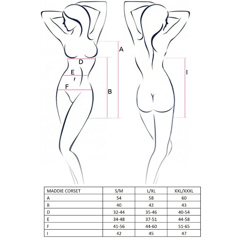 PASSION - WOMAN MADDIE CORSET NEGRO TALLA L/XL – Bild 2