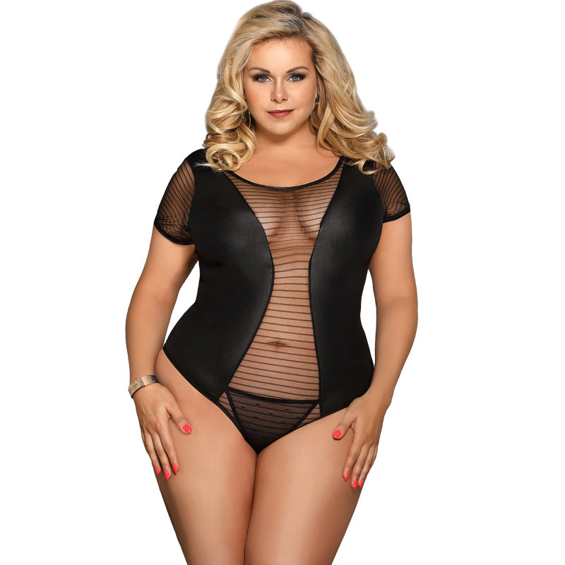 img_76652_8f893f543e4451bdd88097fe6e04c8a9_1.jpg SUBBLIME - QUEEN PLUS FETISH SHORT SLEEVE TEDDY