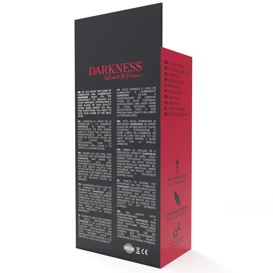 DARKNESS - ANALPLUG 28 CM SCHWARZES SILIKON – Bild 3