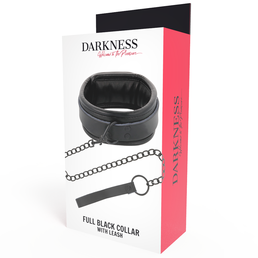 DARKNESS - SCHWARZE HALSKETTE MIT KETTE – Bild 3
