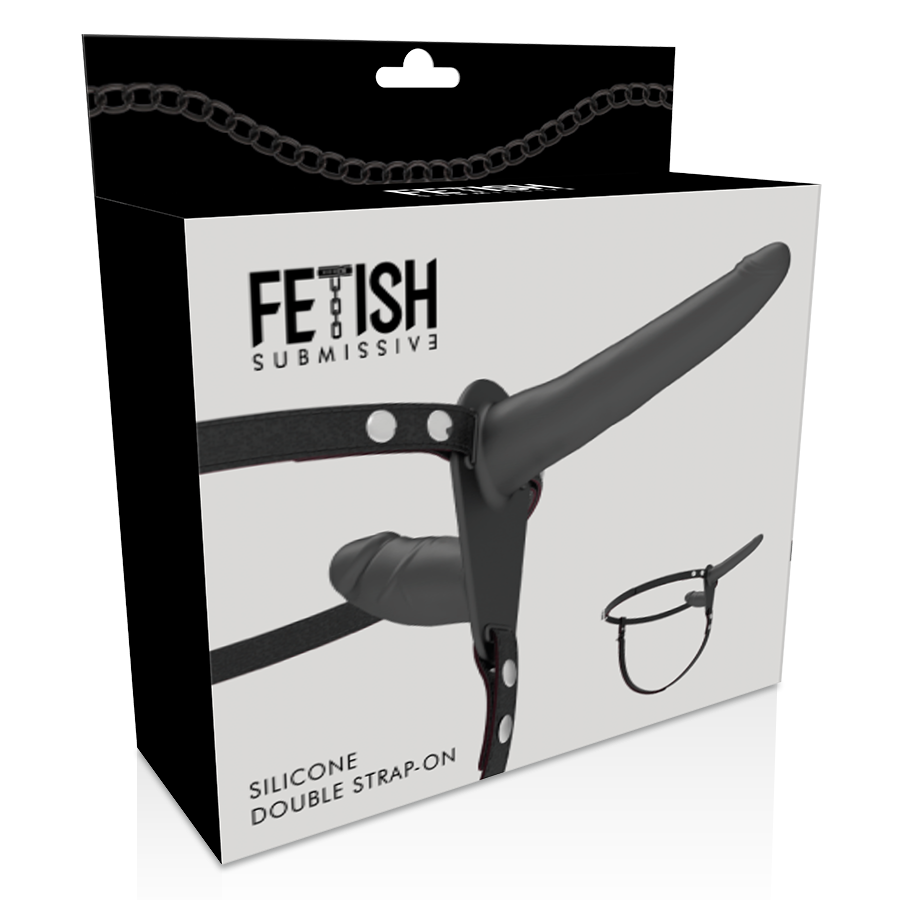 FETISCH DEVOT HARNESS - DOPPELTE PENETRATION SCHWARZ – Bild 4