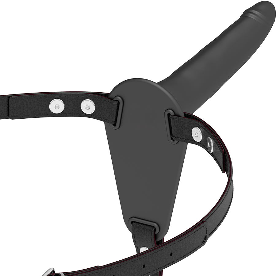 FETISH SUBMISSIVE HARNESS - SCHWARZES SILIKON 15 CM – Bild 4