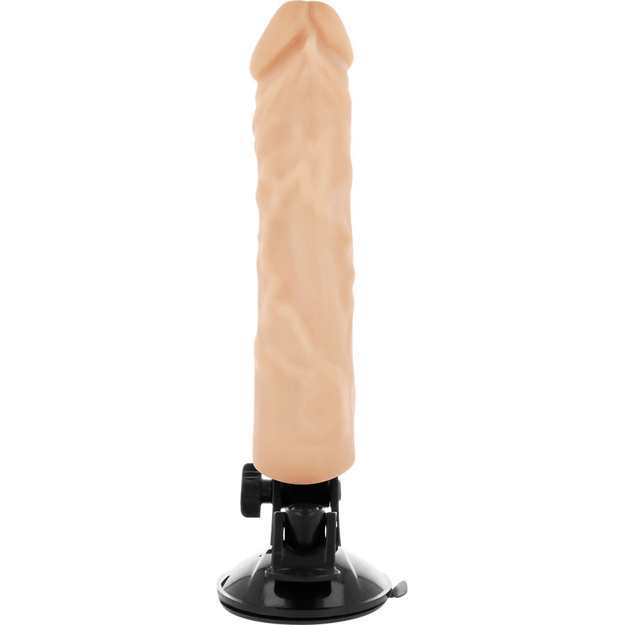 BASECOCK - REALISTISCHER VIBRATOR MIT FERNBEDIENUNG NATURWEISS 21CM – Bild 3