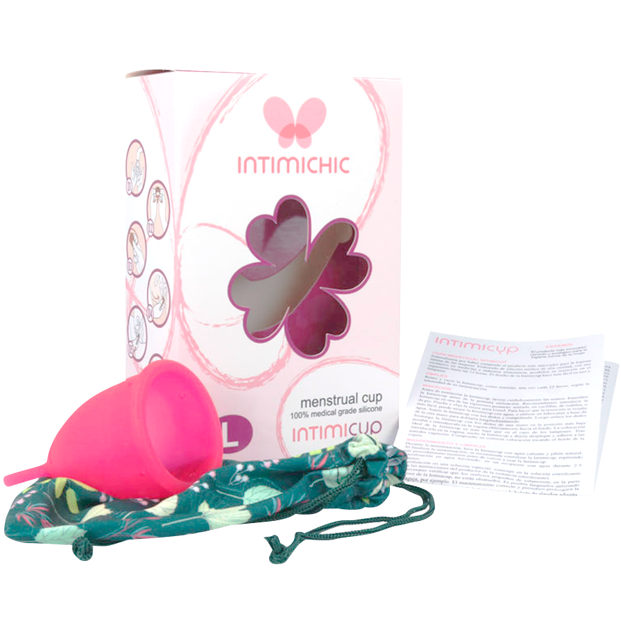 INTIMICHIC - MENSTRUAL CUP MEDIZINISCHES SILIKON - GRÖSSE L – Bild 4