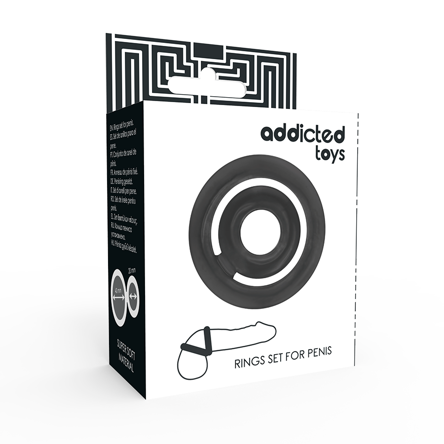 ADDICTED TOYS - POTENZ-C-RING PENIS SCHWARZ – Bild 3