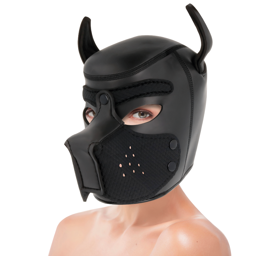 DARKNESS - NEOPREN-HUNDEMASKE MIT ABNEHMBARER MAULE L – Bild 2