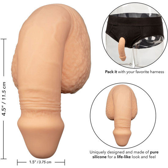 CALEXOTICS - SILIKON-PACKUNG PENIS 12.75 CM FLEISCH – Bild 3