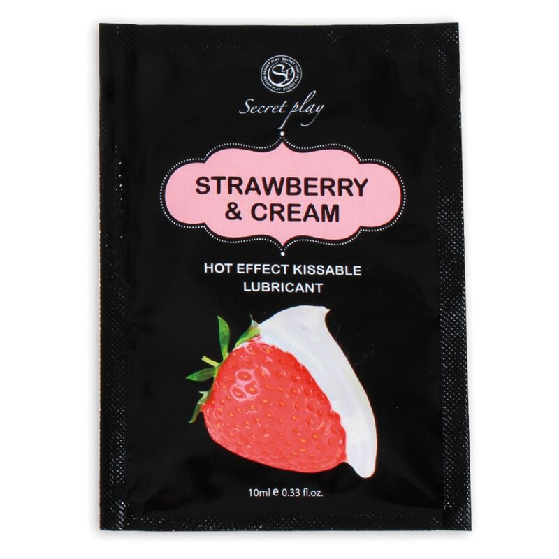 SECRETPLAY - EINZELDOSIS-SCHMIERMITTEL ERDBEER  CREME 10 ML