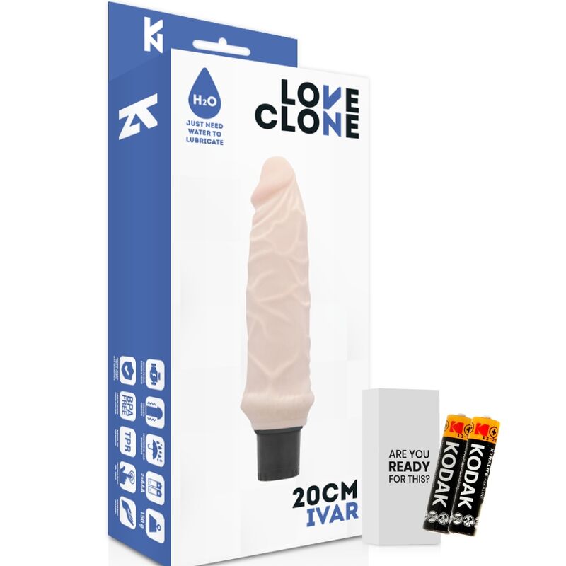 img_92415_f3de986b9bacffe397d33428869d83fc_1.jpg LOVECLONE - IVAR SELBSTSCHMIERENDER VIBRATOR 20 CM -O- 3.7 CM