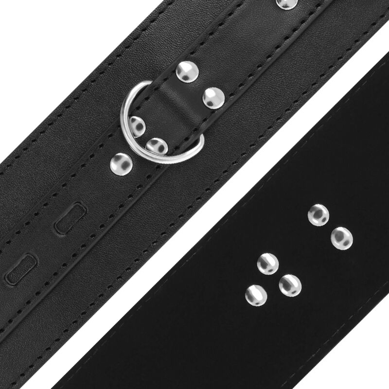 DARKNESS - HANDSCHELLEN AUS SCHWARZEM LEDER – Bild 3