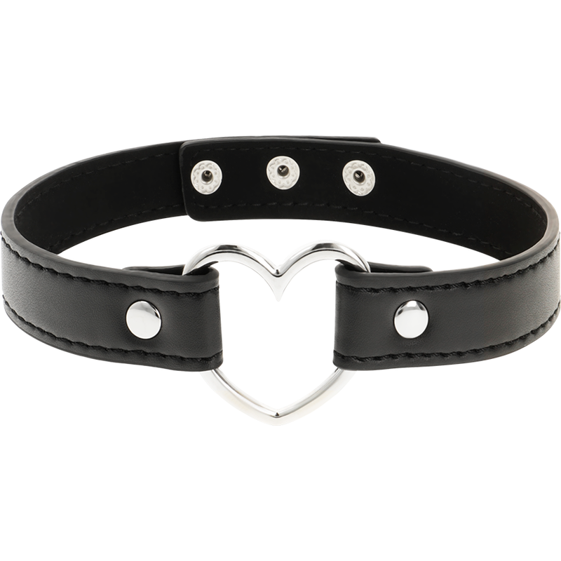 COQUETTE CHIC DESIRE - VEGANES LEDER-HALSKETTE-HERZ-ACCESSOIRE – Bild 5