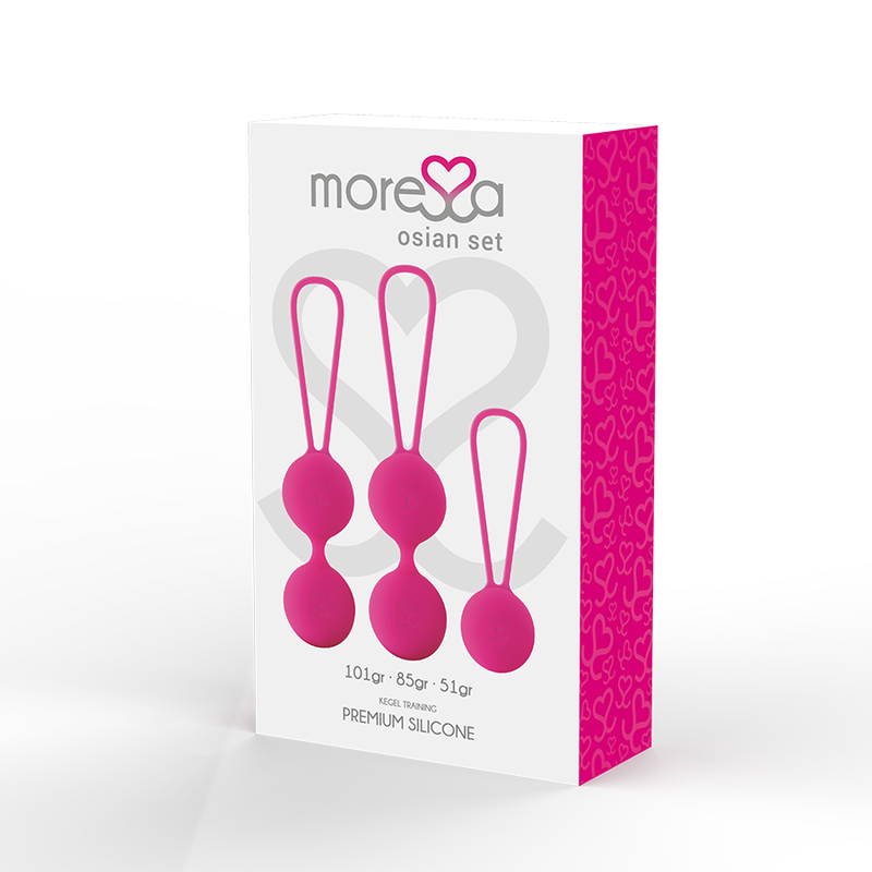 MORESSA - OSIAN SET PREMIUM SILIKON ROSA (Osian One - 51 g Osian Two - 101 g Osian Three 85 g) – Bild 2