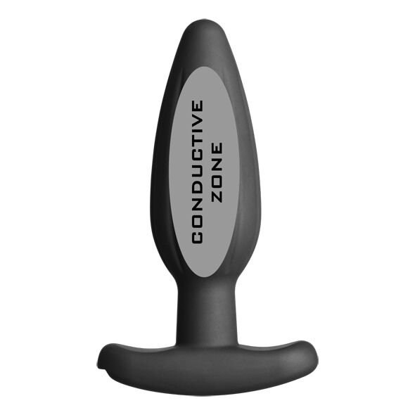 ELECTRASTIM - SILIKON SCHWARZ ROCKER BUTT PLUG MITTEL – Bild 5
