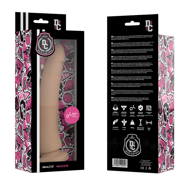 DELTA CLUB - TOYS NATÜRLICHER DILDO MEDIZINISCHES SILIKON 20 CM -O- 4 CM – Bild 2
