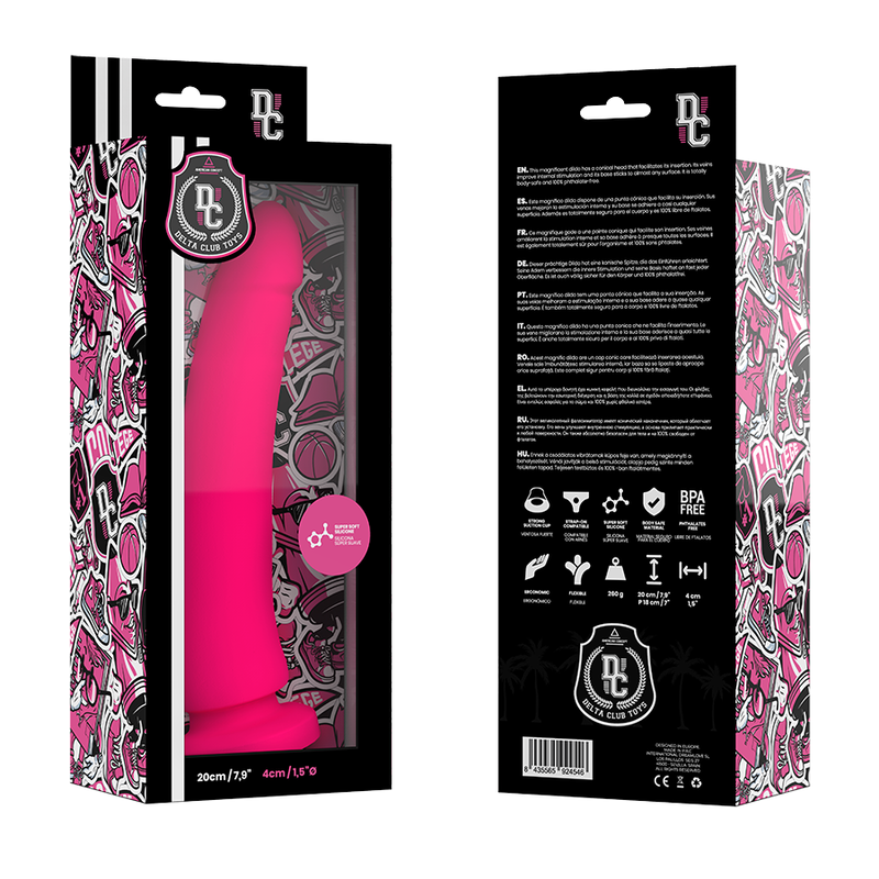 DELTA CLUB - TOYS ROSA DILDO MEDIZINISCHES SILIKON 20 CM -O- 4 CM – Bild 2