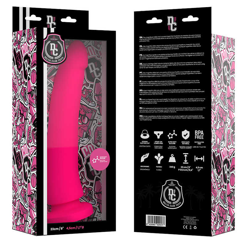 DELTA CLUB - TOYS ROSA DILDO MEDIZINISCHES SILIKON 23 CM -O- 4.5 CM – Bild 5