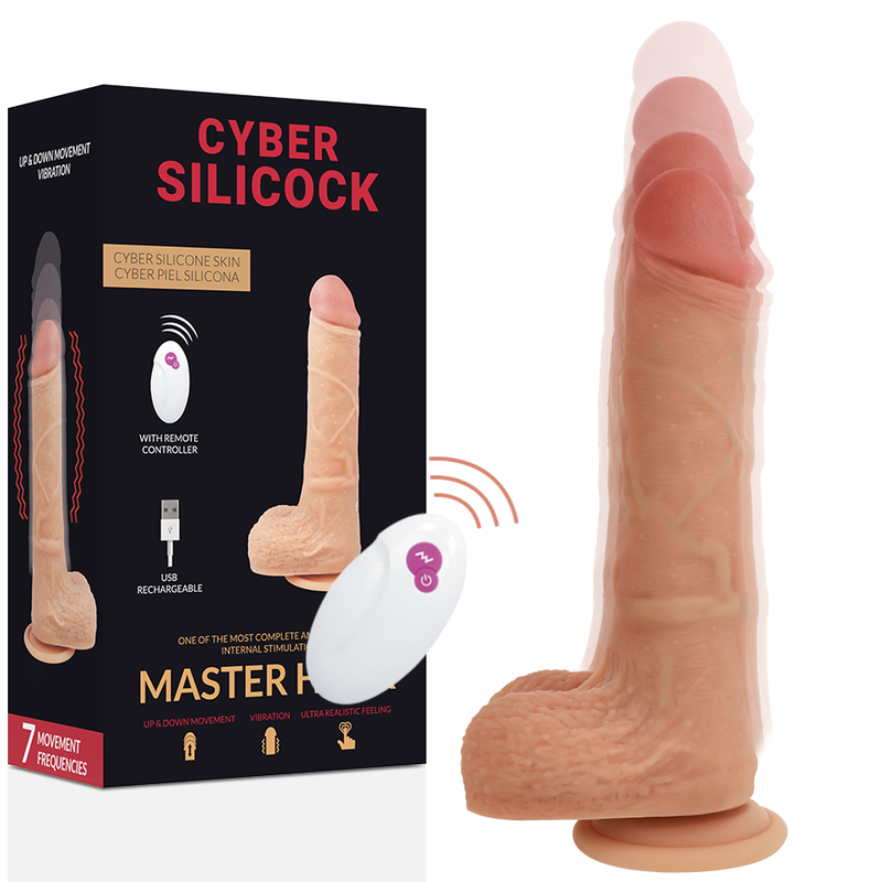 img_97059_a94fd722a541a1849978359c87372e2e_1.png CYBER SILICOCK - FERNBEDIENUNG REALISTISCH MASTER HUCK 20.9 CM -O- 4 CM