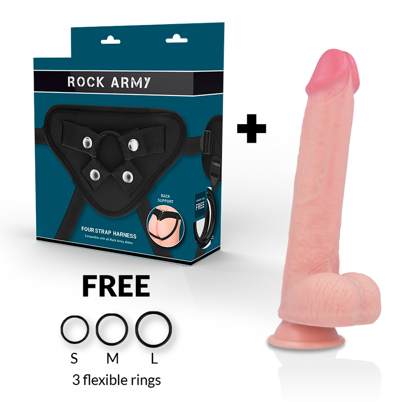 ROCKARMY - ARN S + FLÜSSIGER SILIKON DILDO PREMIUM KINGCOBRA 24 CM -O- 4.77 CM – Bild 2