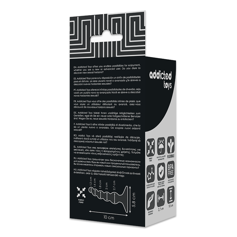 ADDICTED TOYS - ANAL SEXUELLER STECKER 10 CM SCHWARZ – Bild 3